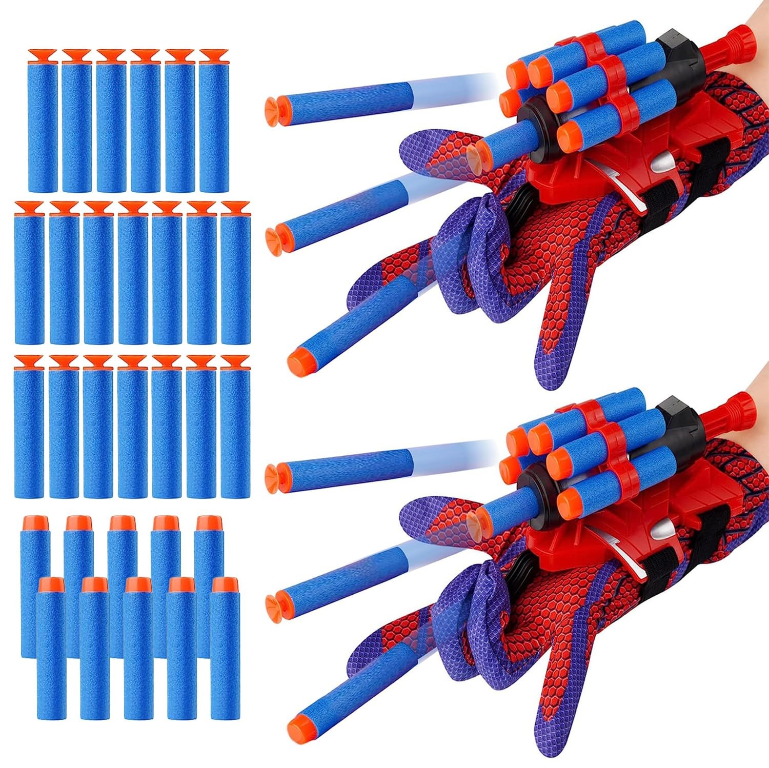 Set of 2 Spider Shooters Classroom Prizes for Wrist Launcher Spider Gloves -S...