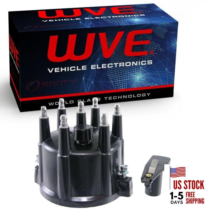 Wells WVE Distributor Cap & Rotor Kit compatible with Dodge B150 B1500 B250