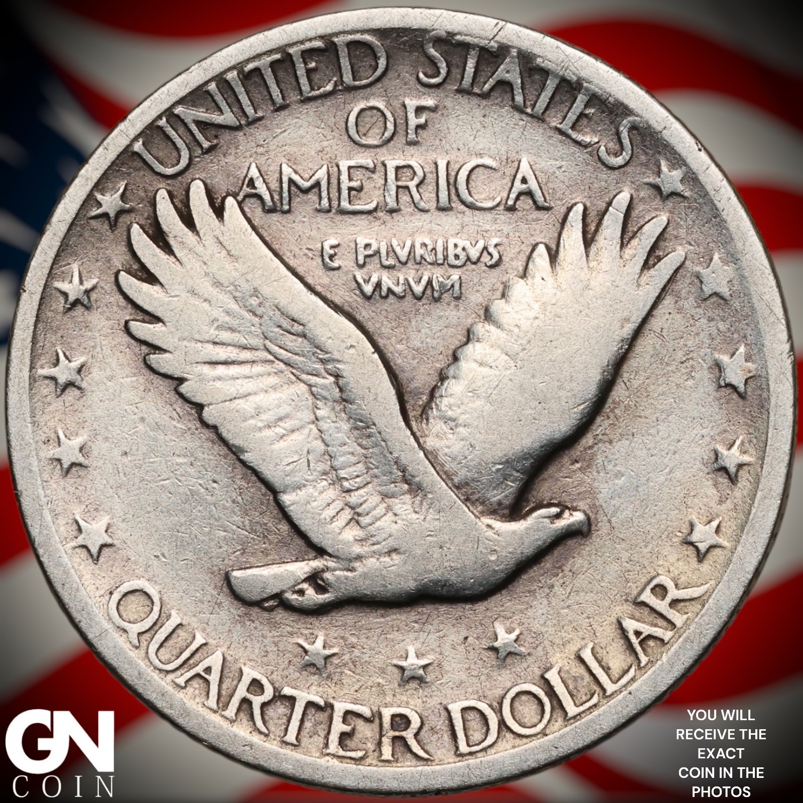 1918 S Standing Liberty Quarter B1789