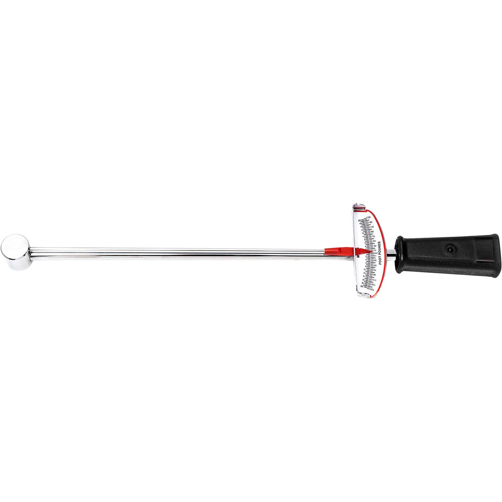 Klutch Torque Wrench, 1/2in. Drive, 0–150 ft./lbs.