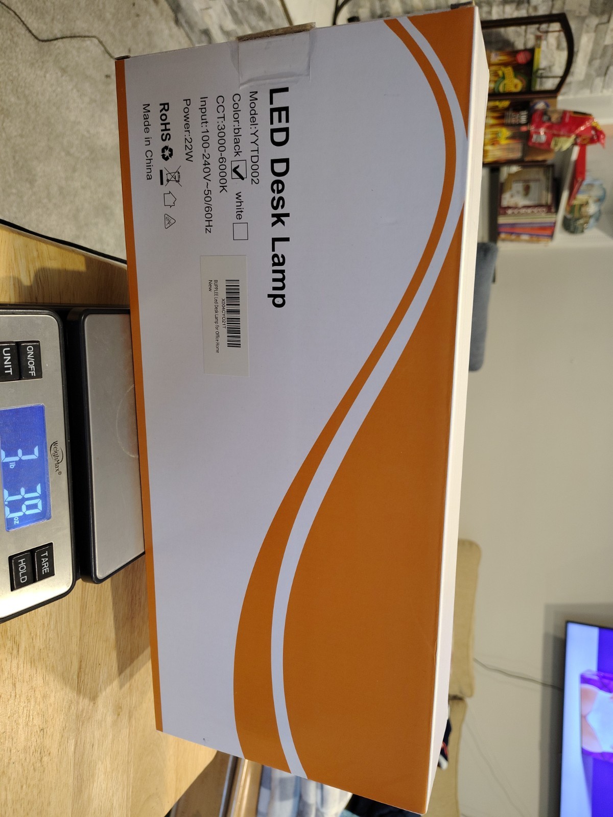 Burblee LED Desk Lamp  for Office Or Home New. Black