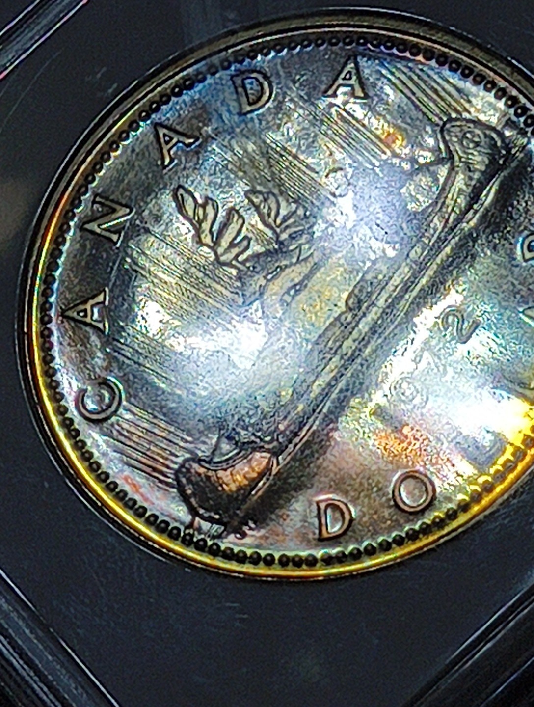 1972 Silver Canada Voyageur Dollar PCGS PF MS66- Reverse Toner