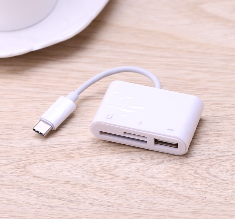 Type C OTG Adapter SD TF Card Reader USB Camera Connection Kit For iPad Pro MAC