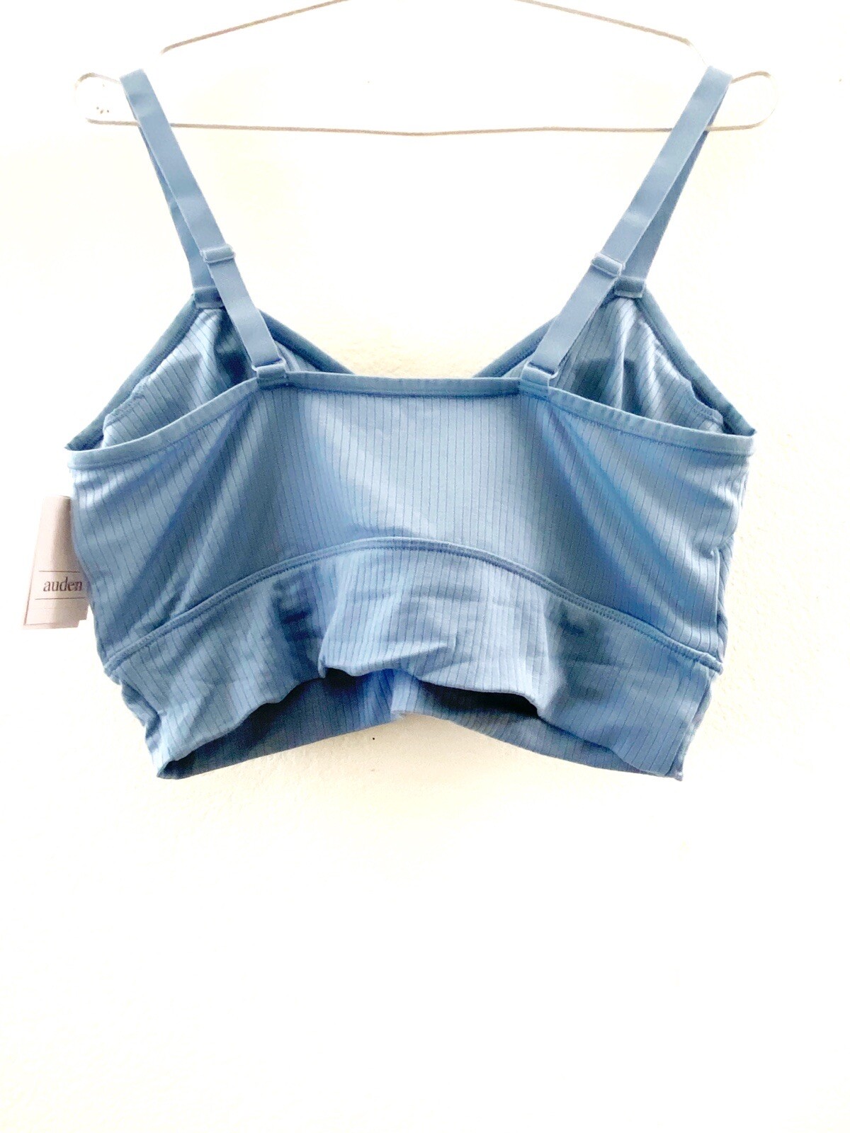 NWT Auden Women's Ribbed Brami, Blue, XL