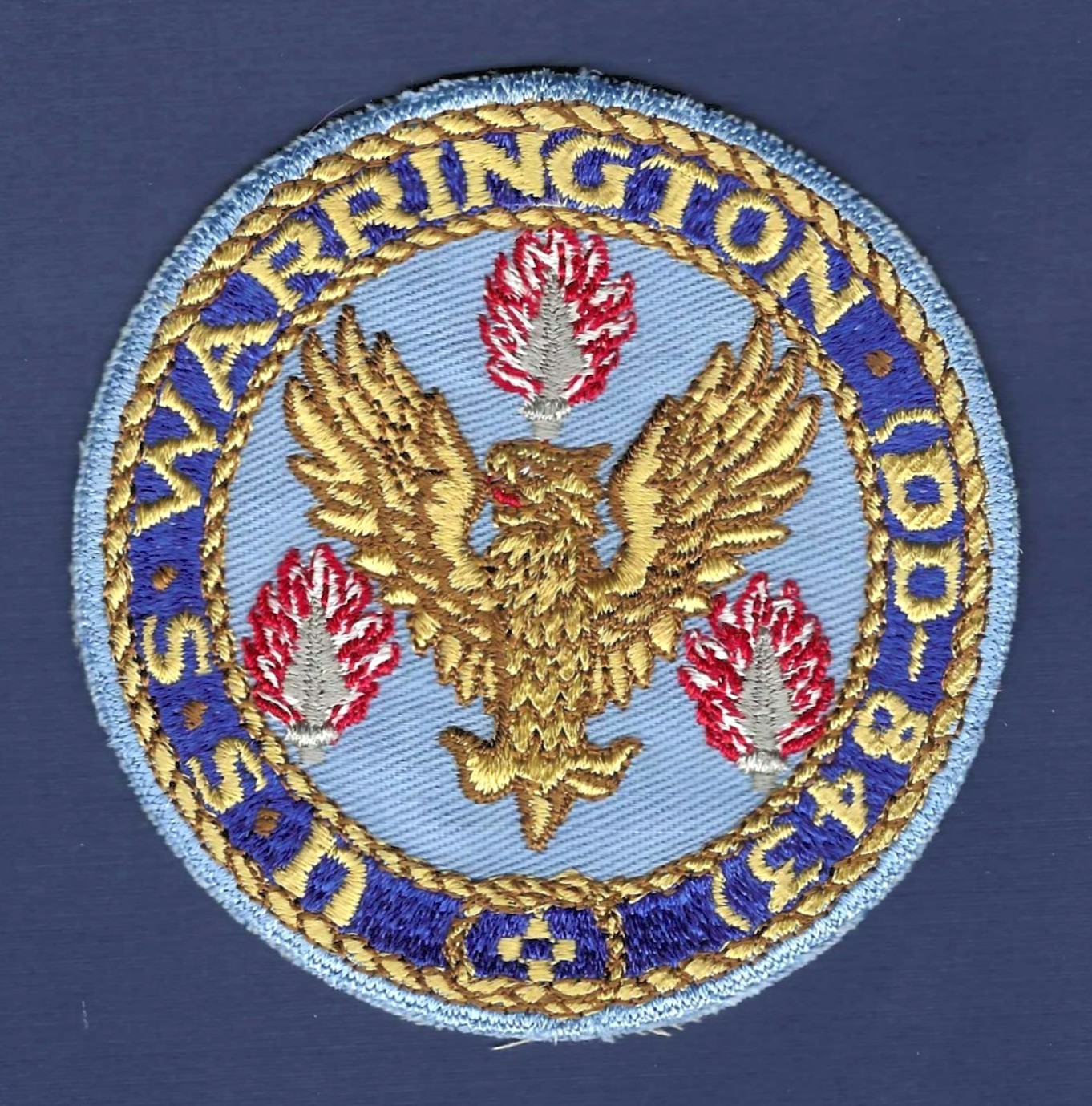 USS WARRINGTON DD-843 Destroyer Ship's Crest Patch