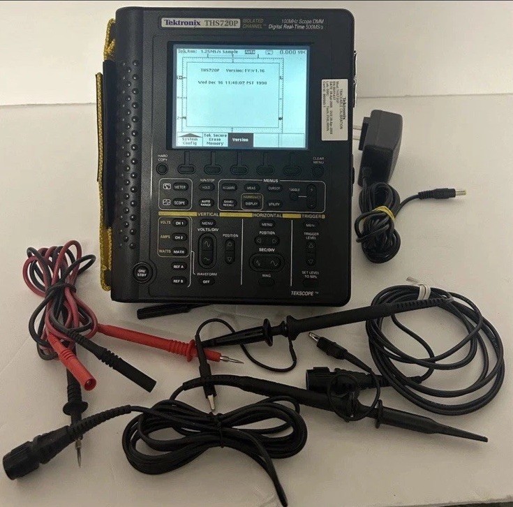 Tektronix THS720P Oscilloscope Isolated Channel,100MHz,500MS/s-Need Calibration