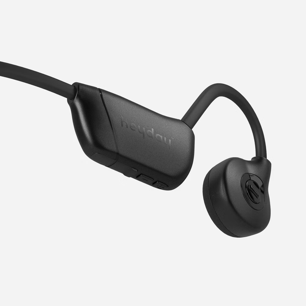 Bone Conduction Wireless Headphones Black - heyday