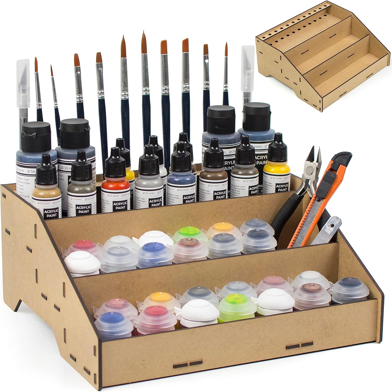 Universal Paint Organizer Rack for Miniatures Modeling Paint Holder for all kind