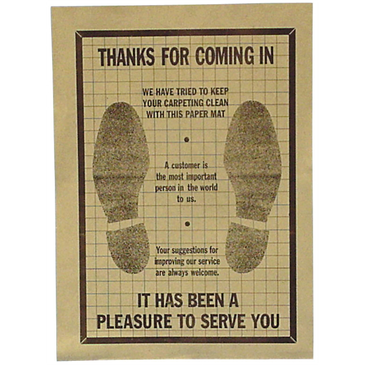 John Dow Industries PAPER FLOOR MATS BOX OF 500