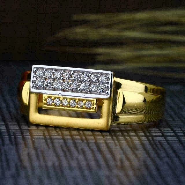 Simulated Diamond Round Cut 925 Silver Gold Finish Wedding Engagement Band Ring