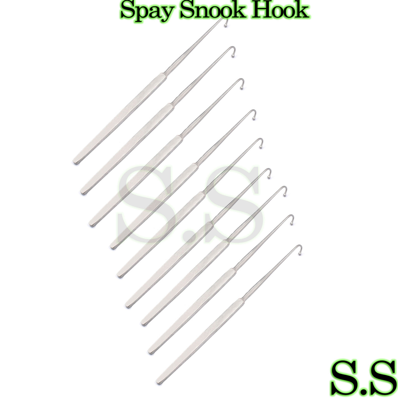 12 SPAY SNOOK Hooks Veterinary surgical instruments NEW