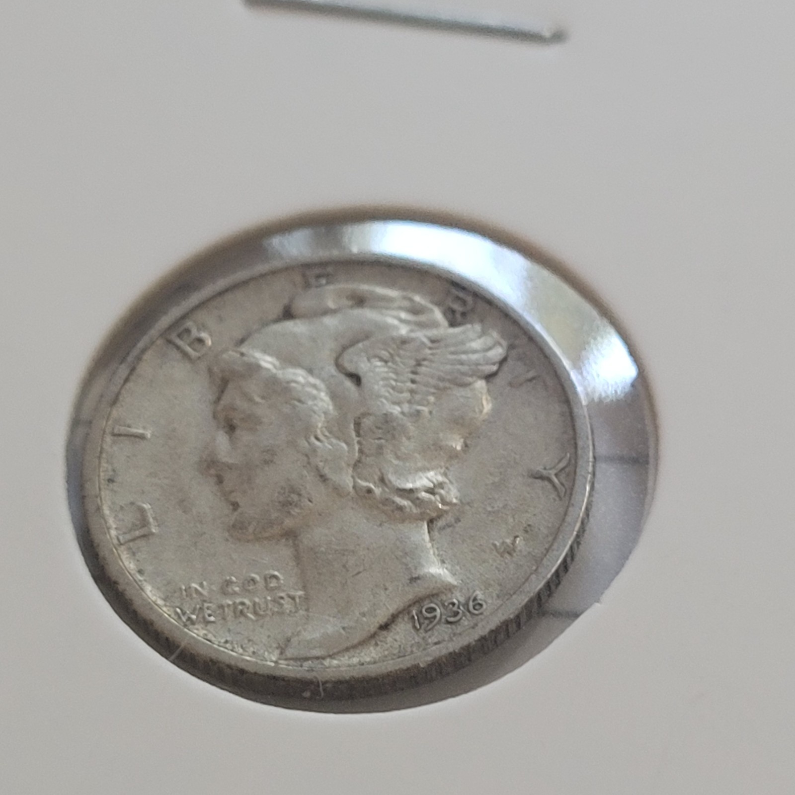 1936-D MERCURY DIME (XF)