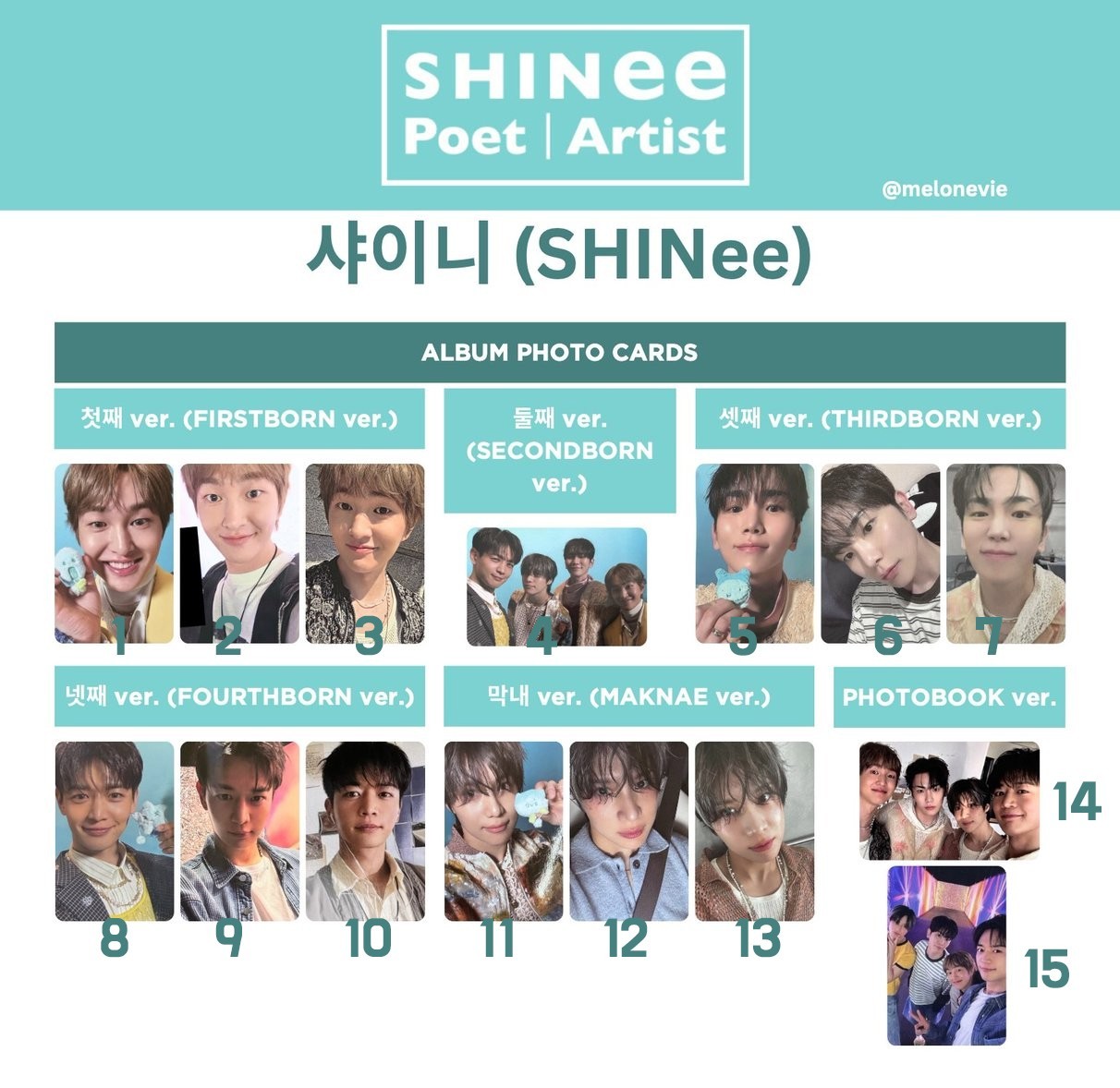 SHINee - Poet | Artist Album genuine Official PHOTOCARD PHOTO CARD KPOP 샤이니