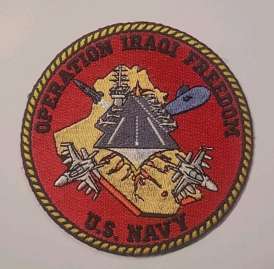 Operation Iraqi Freedom U.S. Navy  Patch 4 1/4"
