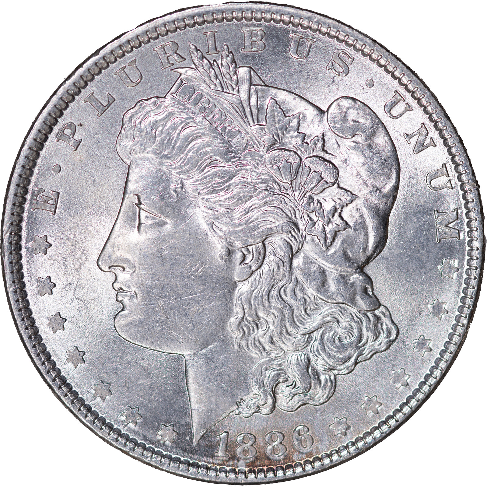 1886 $1 Morgan Silver Dollar ~ UNC Details