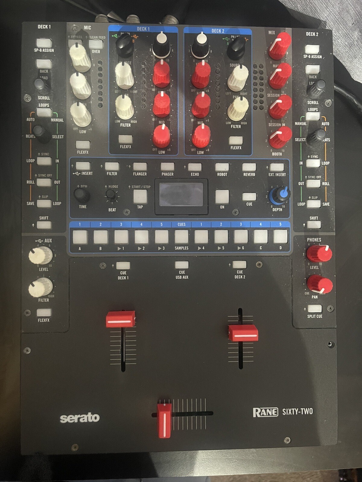 Rane 62 mixer w/Dust cover.