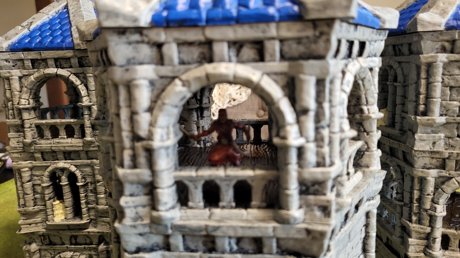 (1) D&D Tower FULLY PAINTED Dungeons & Dragons/Pathfinder Scenery (28mm)