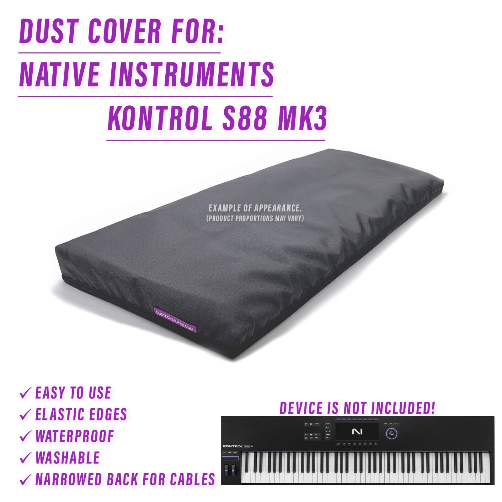 DUST COVER for Native Instruments Kontrol S88 Mk3
