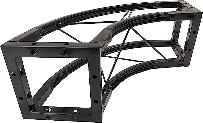 LK-C1 20" Corner Square 8"x8" Black Trussing Box Truss Section Bolt