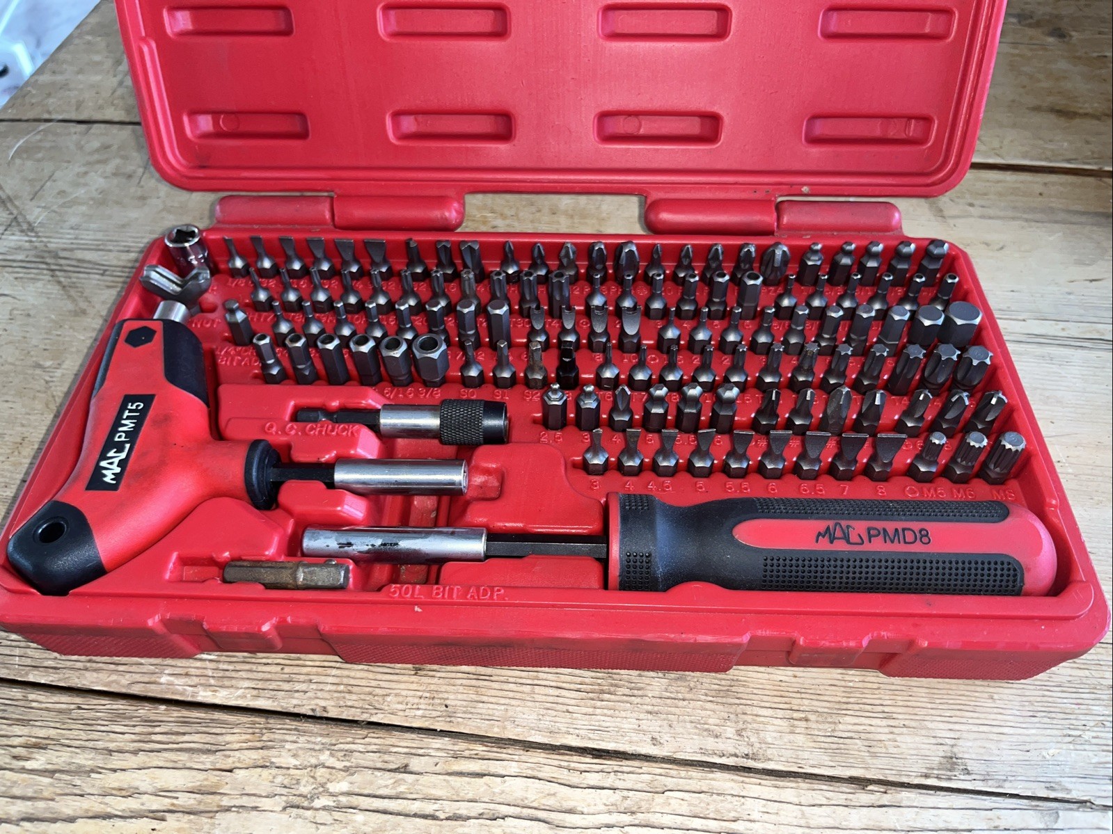 MAC Tools Screwdriver Set SPM123B T Handle Specialty Bits