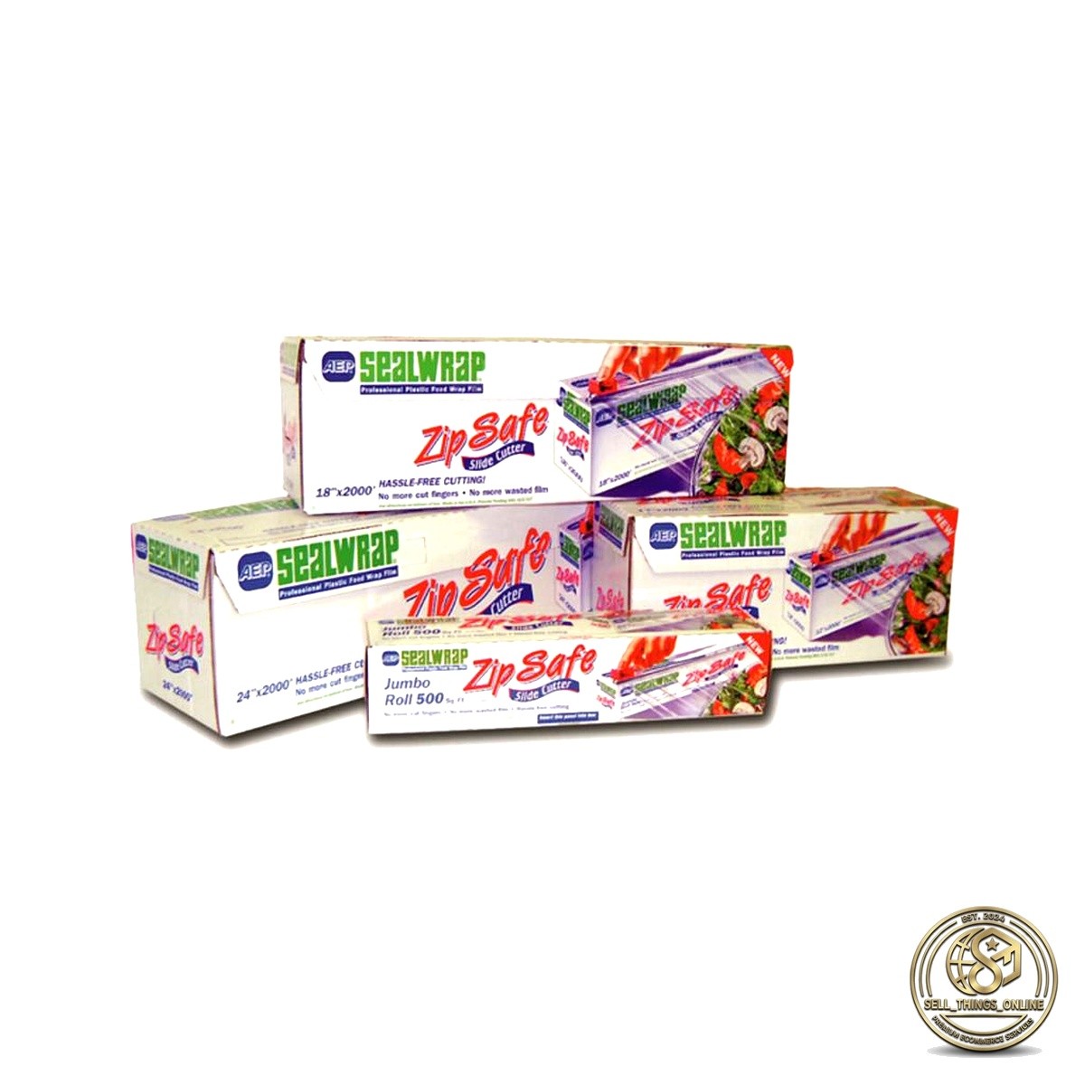 Seal Wrap Zip Safe Food Wrap 18x2000ft Clear Plastic Roll
