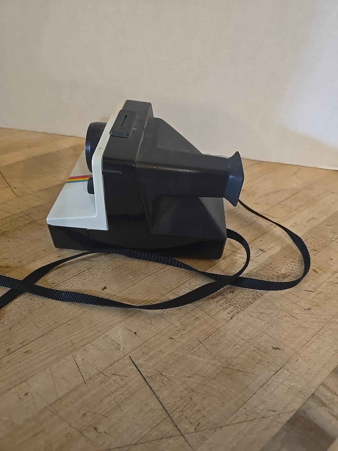 Polaroid One Step Sears Special Instant Land Camera SX-70 Rainbow Stripe White