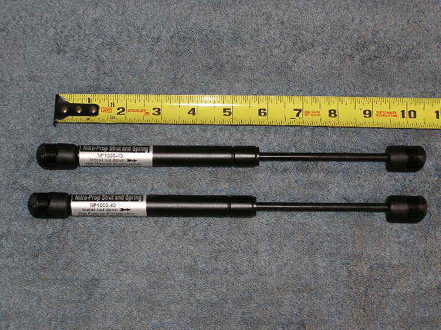 Set Nitro Prop 10” 40# RV Marine Gas Spring Strut Shock Hatch Lid Lift Rod Arm