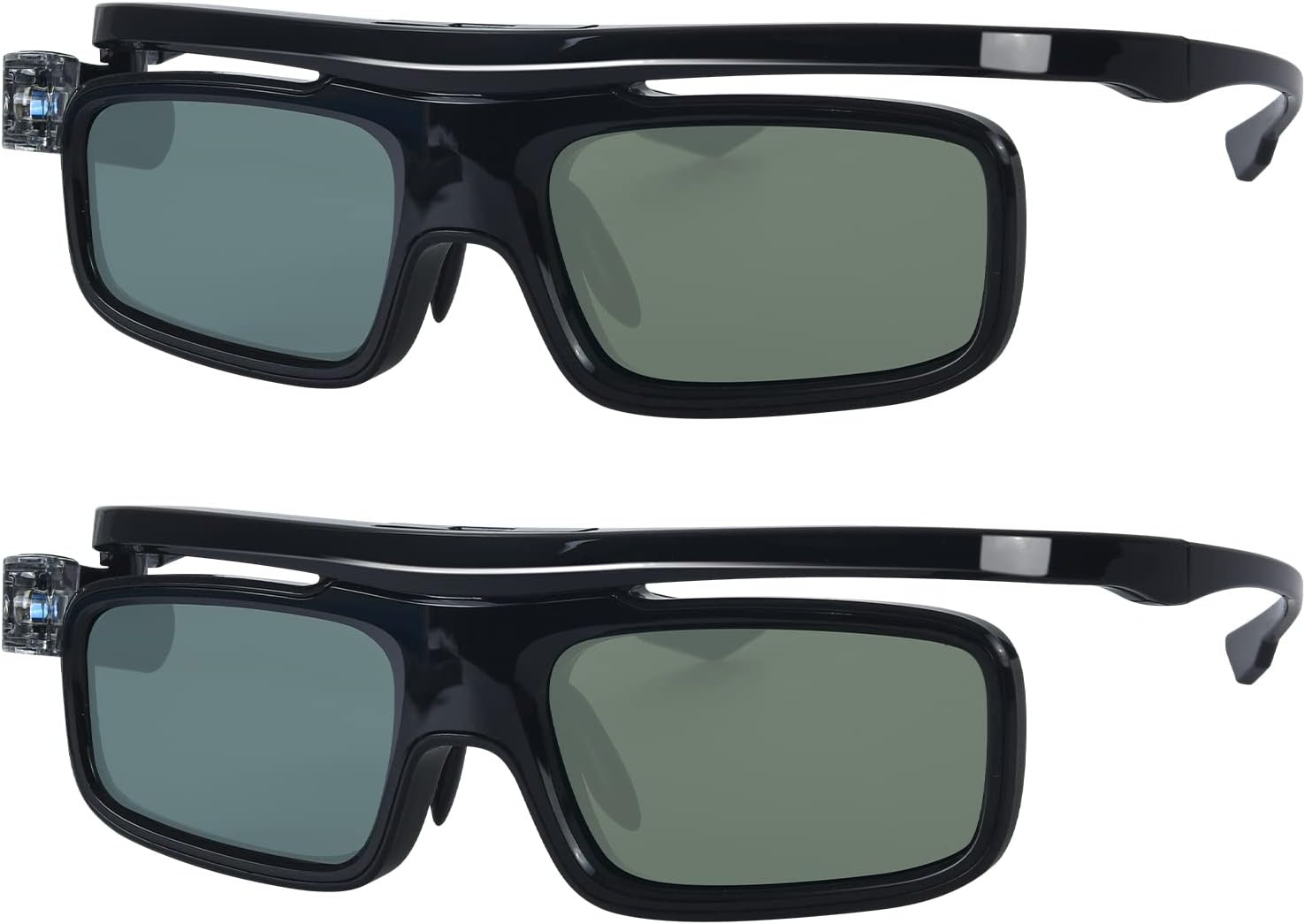3D Glasses, Active Shutter Rechargeable Eyewear for 3D Dlp-Link Projectors Cocar