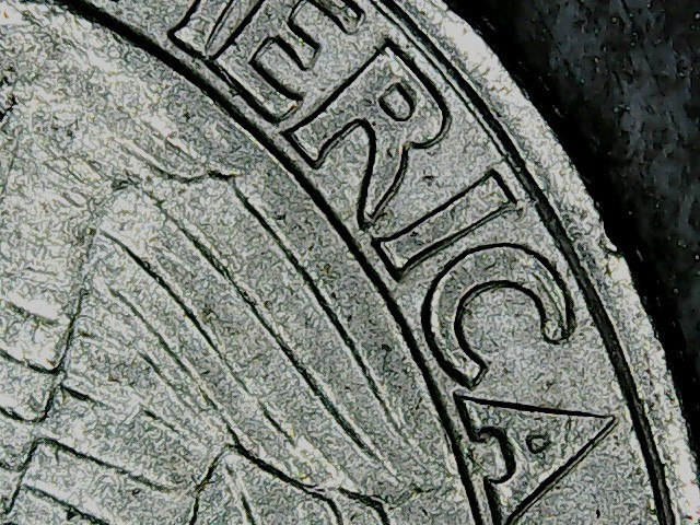 1980 Washington Quarter, double "America"