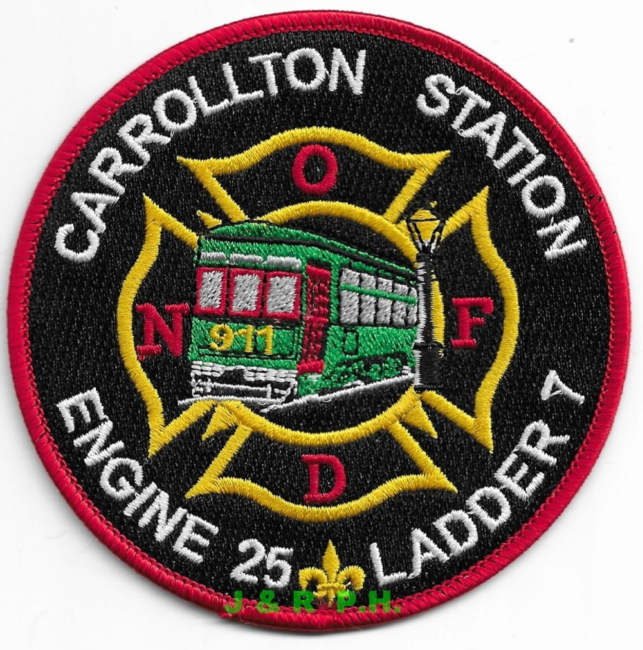 New Orleans Engine - 25 / Ladder-7 "Carrollton Sta" LA (3.75" round) fire patch