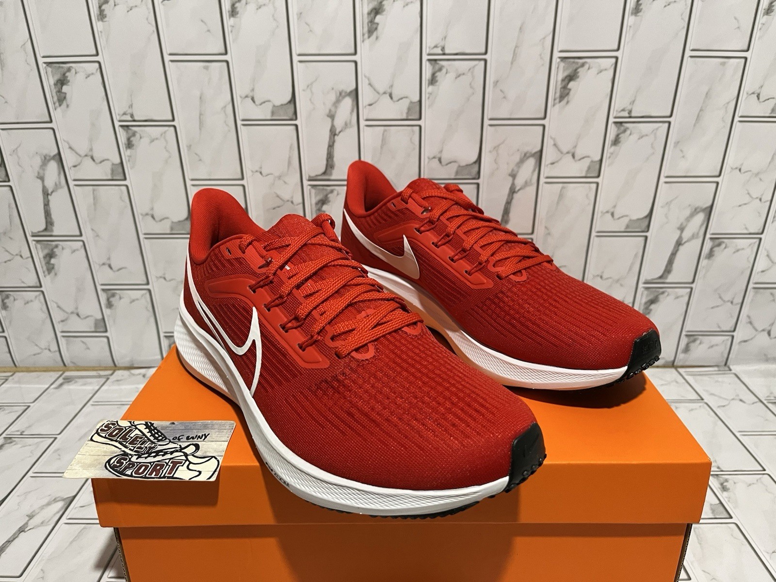 New Nike Air Zoom Pegasus 39 Red White Running Shoes Training Gym Womens 11