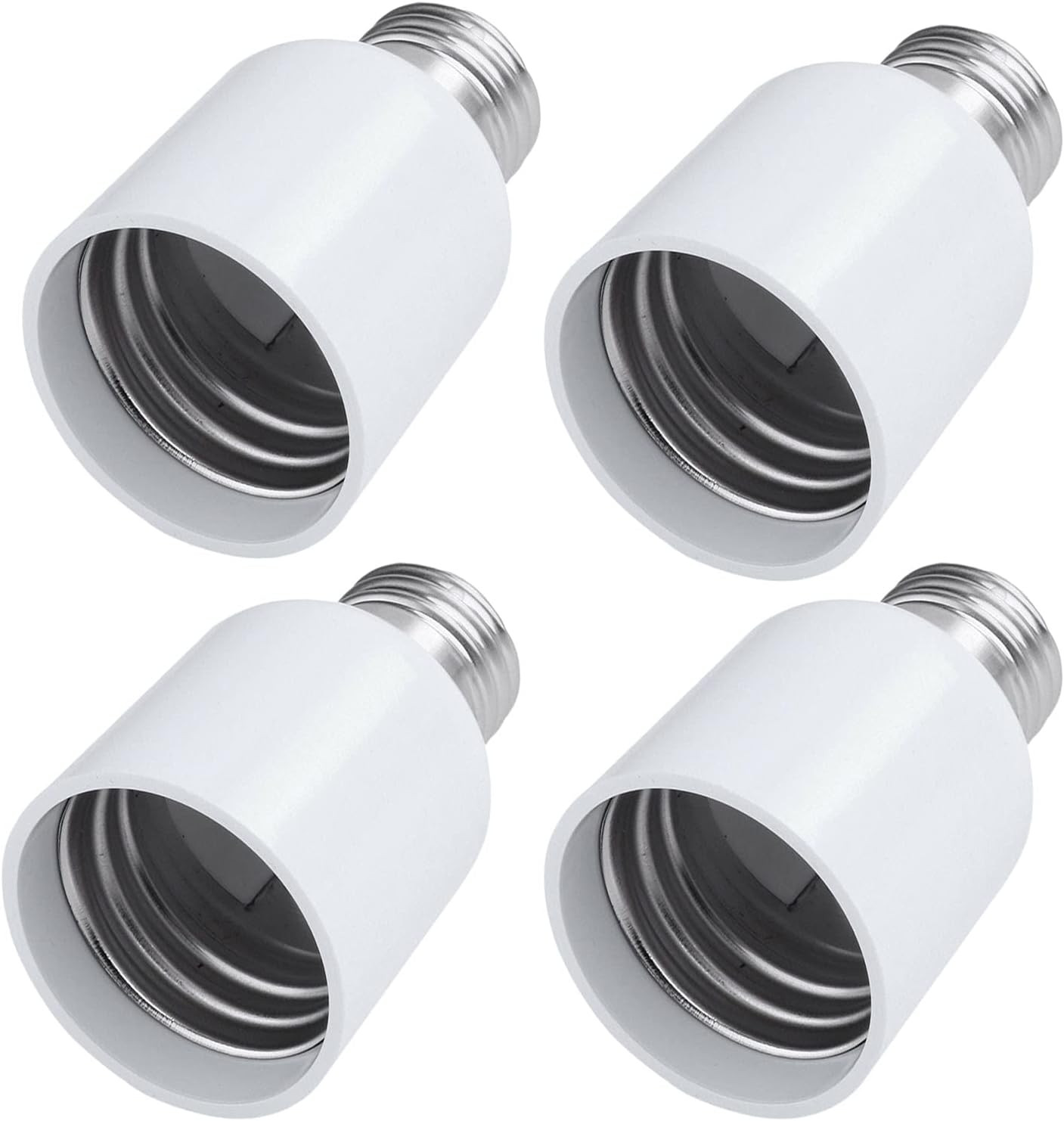 4 Pack Medium Base E26 to E39 Mogul Socket Adapter Standard E26 Screw to E39 Lam