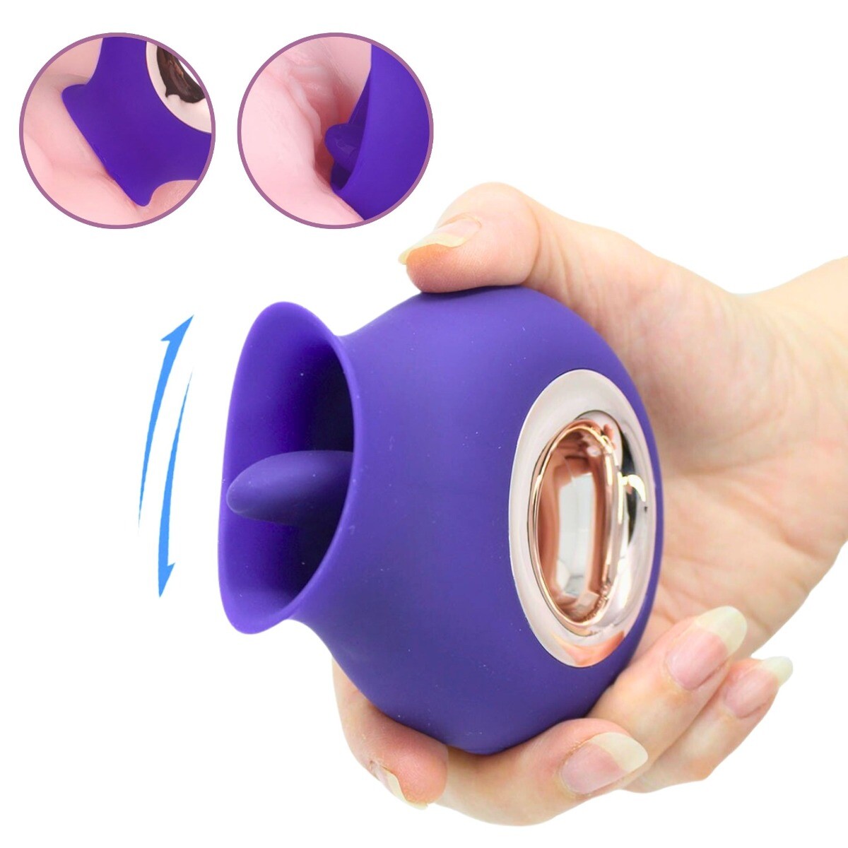 Quick Orgasm Licking Tongue Nipple Clitoral Vibrator Sex Toys for Women Couples