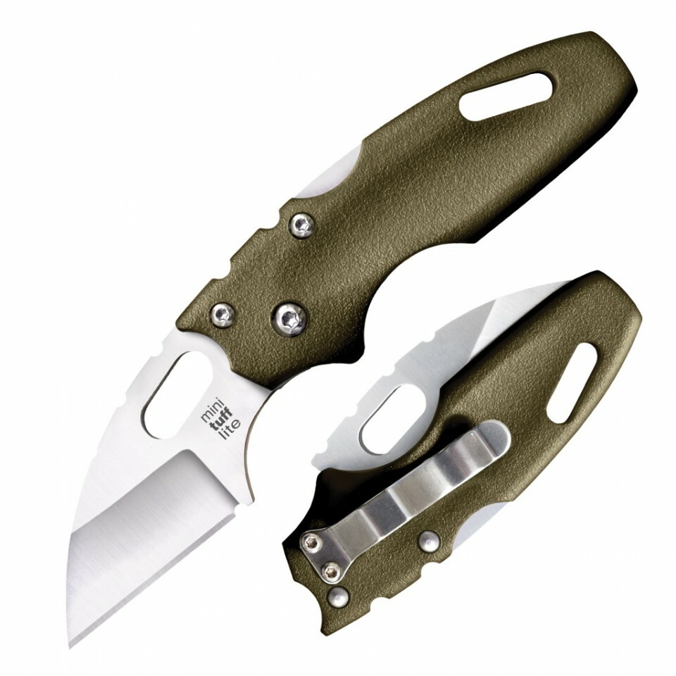 Cold Steel Mini Tuff Lite Folder 2" Blade OD Green Griv-Ex 20MTGD