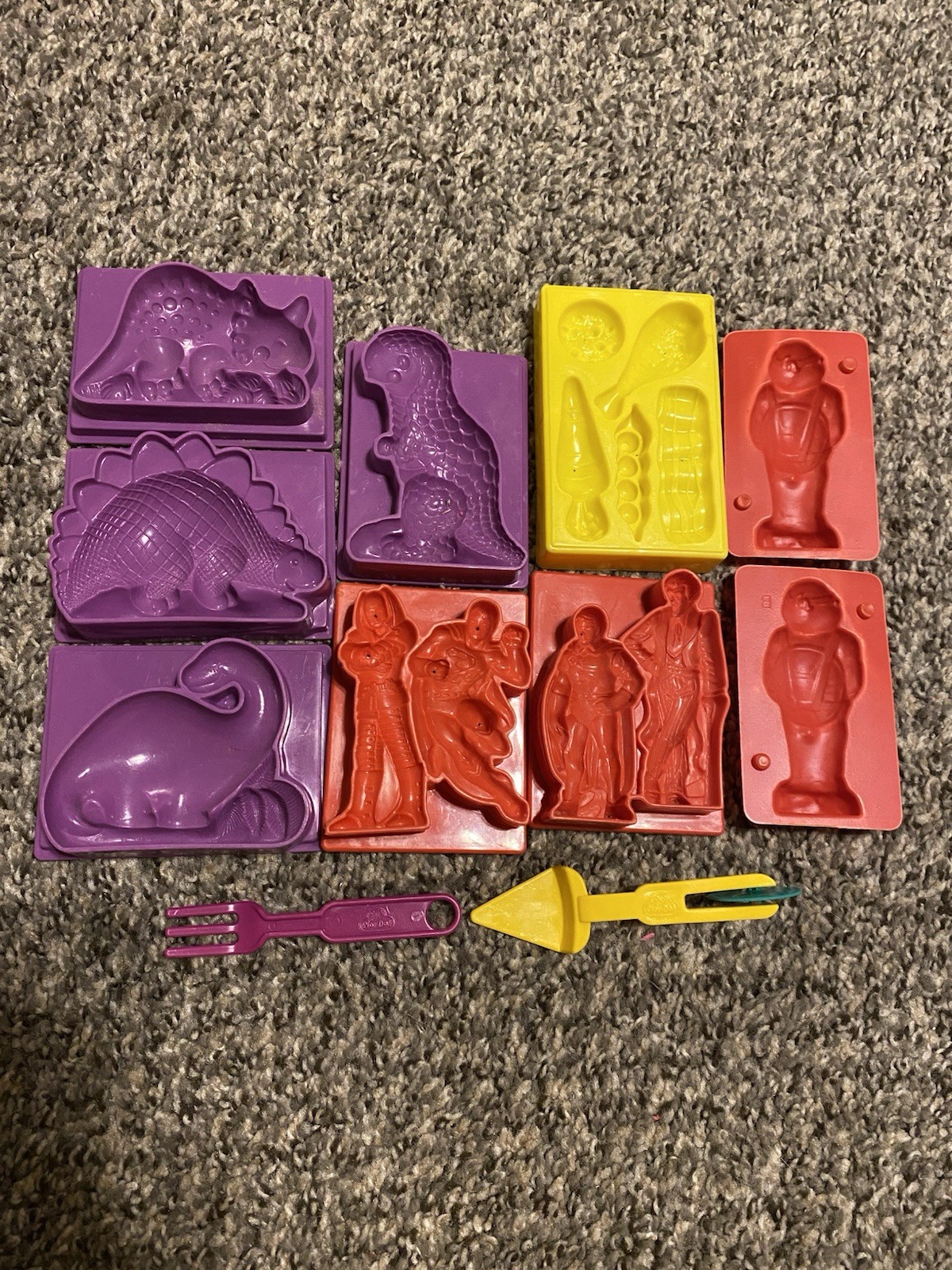 Vintage Play-Doh Molds (1970s And 1980s) DC Ninja Turtles Dino Food Pizza Cutter