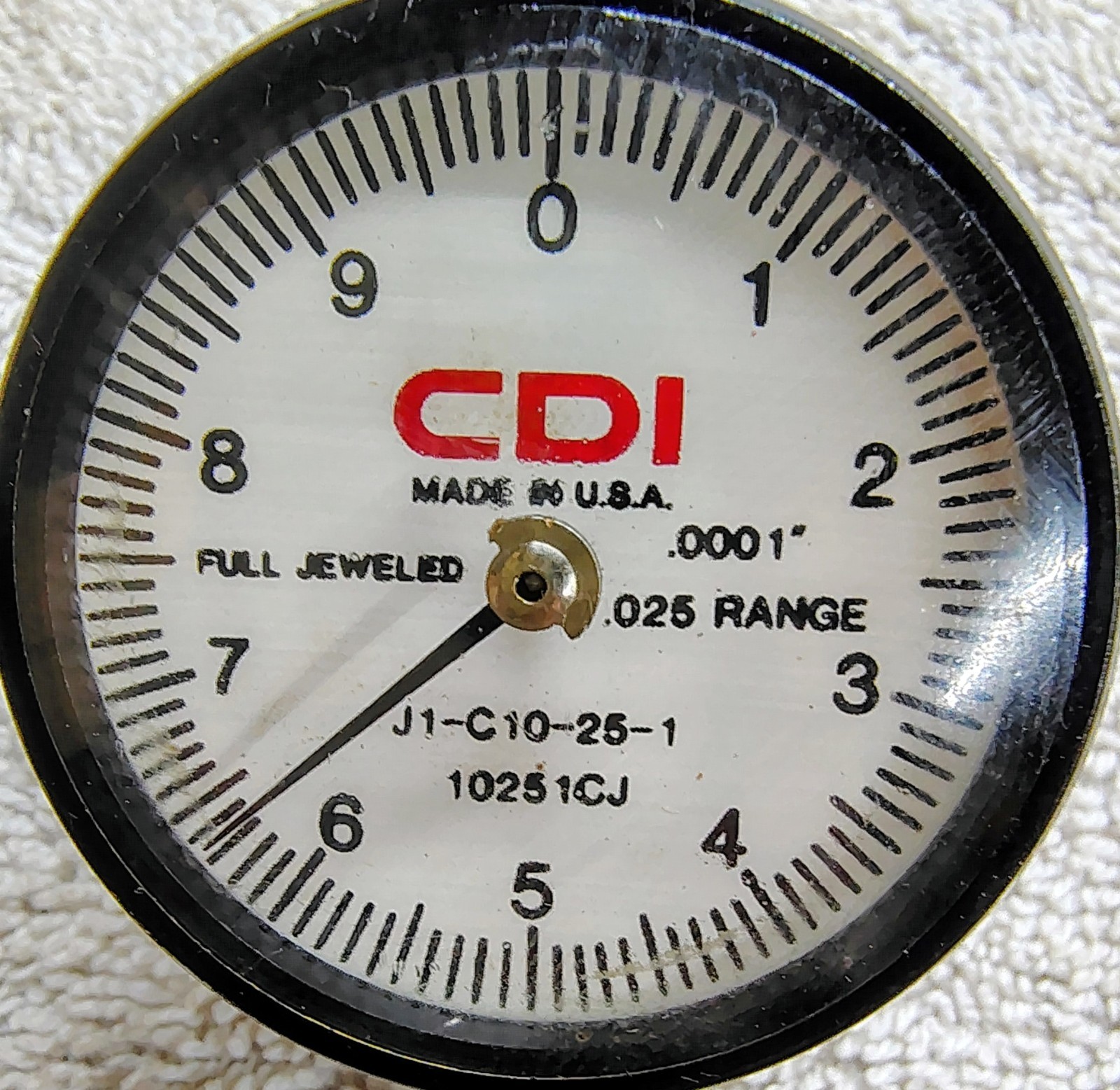 🗽CDI DIAL INDICATOR J1--C10-25-1 RANGE .025 MACHINIST/ TOOLMAKER