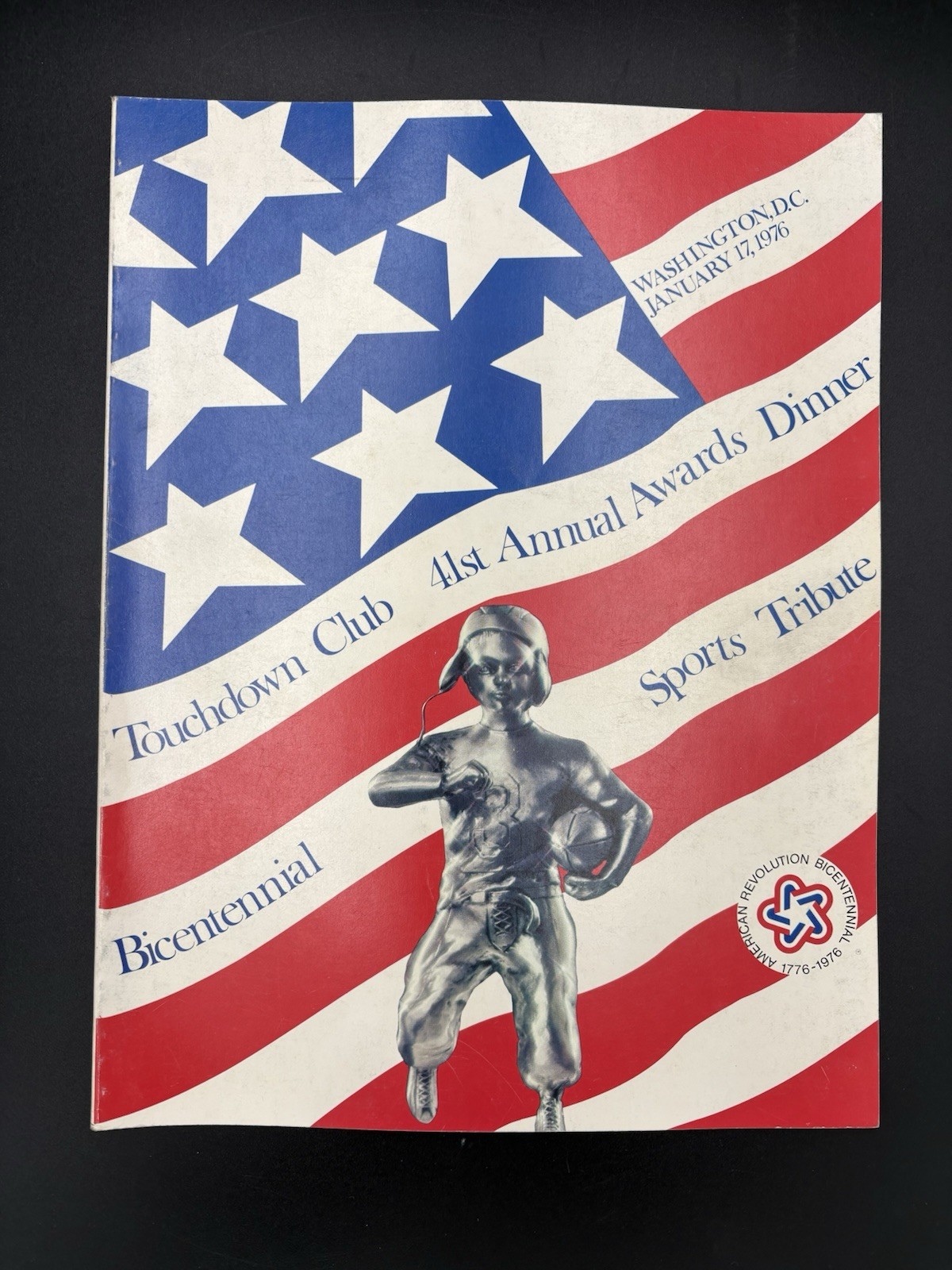 1976 Touchdown Club 41st Annual Awards Dinner Bicentennial Program January 17