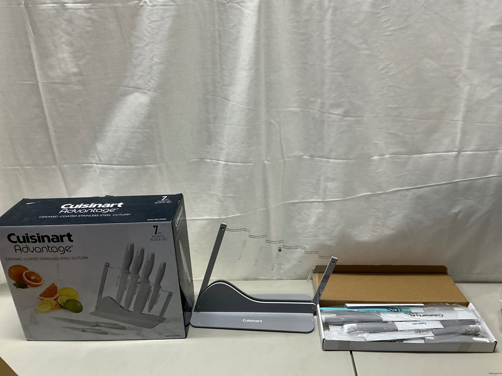 Cuisinart 7pc Ceramic Coated Cutlery Set with End Caps in Ac