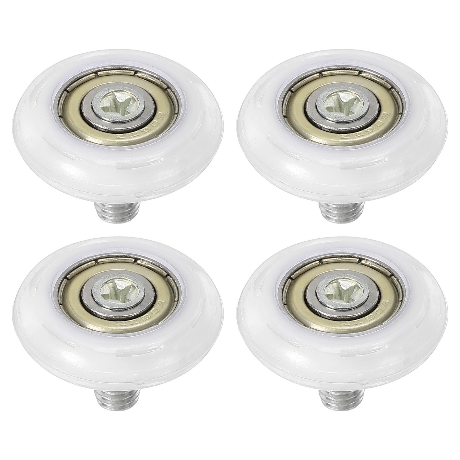 4 Pack 26mm Drawer Rollers Drawer Pulley Bearing Small Pulley White