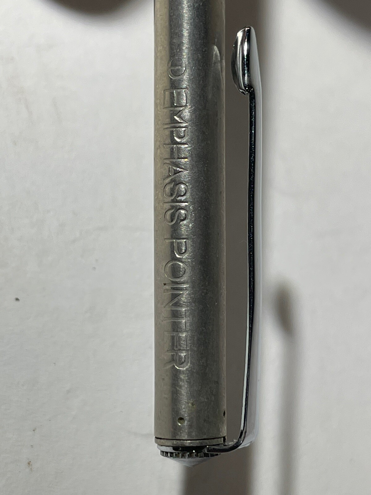 Vintage EMPHASIS Pointer BRUSHED NICKEL Telescoping 25” w/ POCKET CLIP