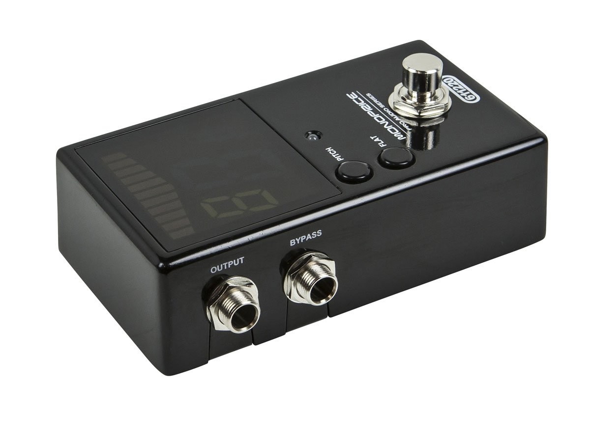 Monoprice Chromatic Pedal Tuner - Black, Normal & True-Bypass Outputs, Black