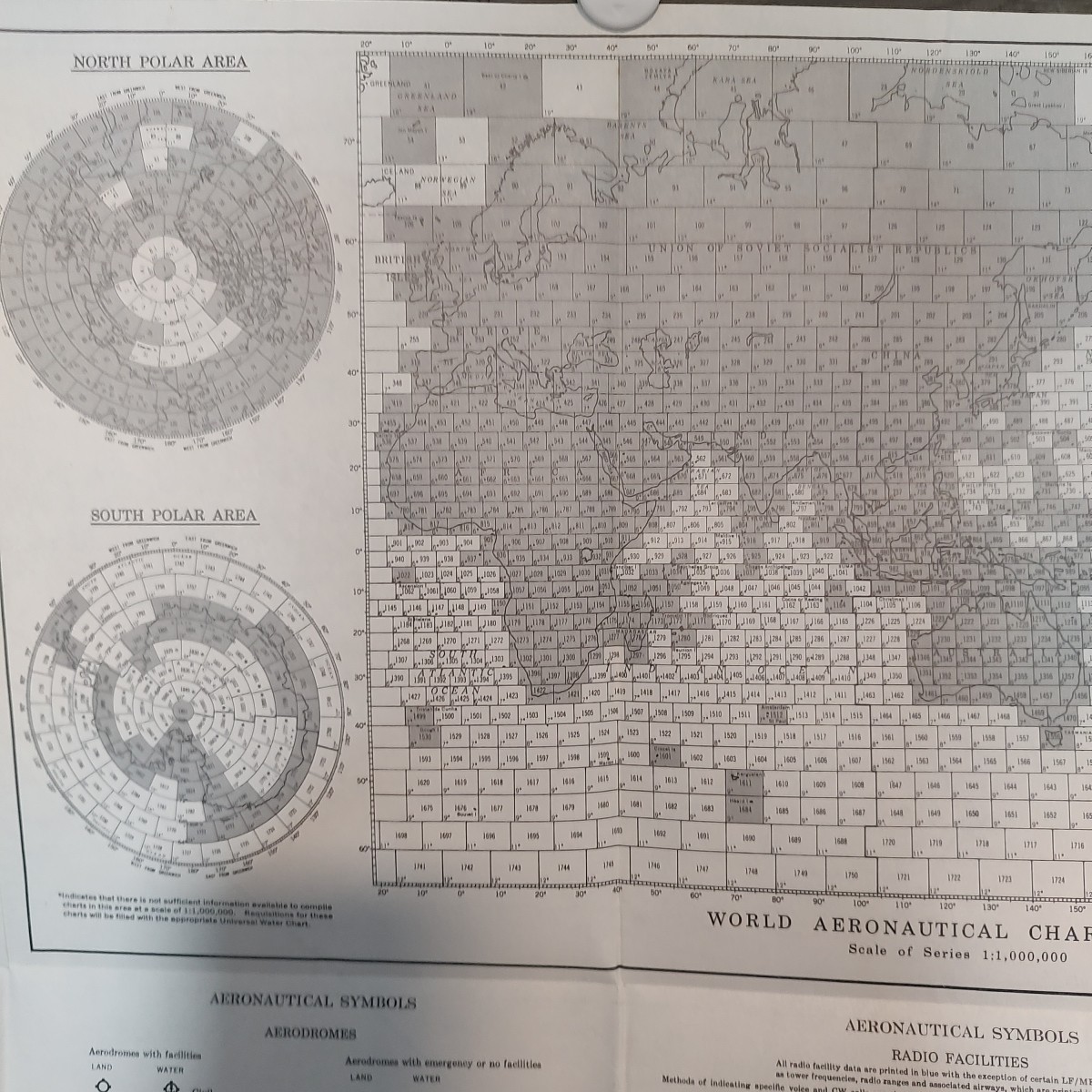 World Aeronautical Chart Map BRYCE CANYON 1953 USAF Edition 2 Sided