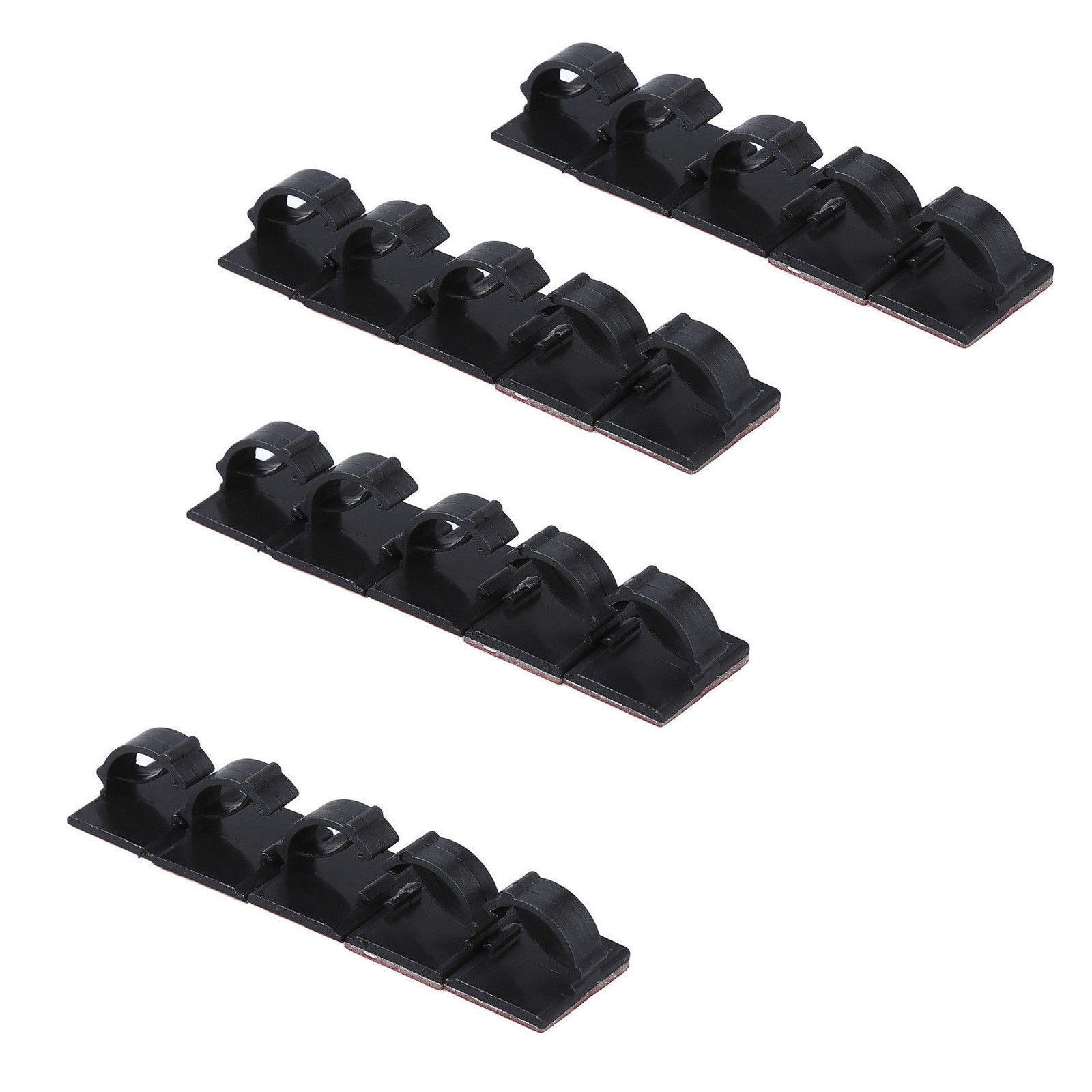 20Pack Self-Adhesive Base Design Clip Wire Tie Cable Clamp Clip Car Dash Camera