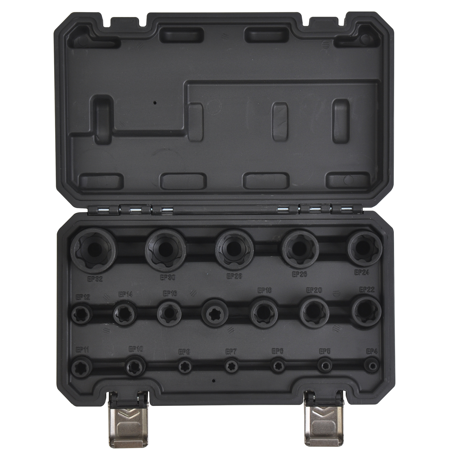 19pcs External Torx Plus Socket Set 6 Point EP Socket EP4, Dr E-Torx Plus Socket
