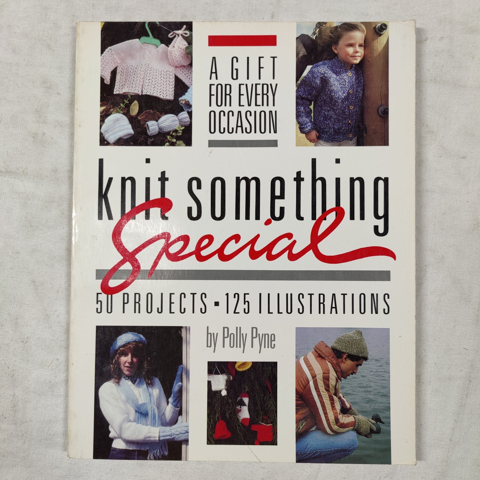 1984 Vtg Knit Something Special Yarn Knitting Crochet Pattern Book Polly Pyne