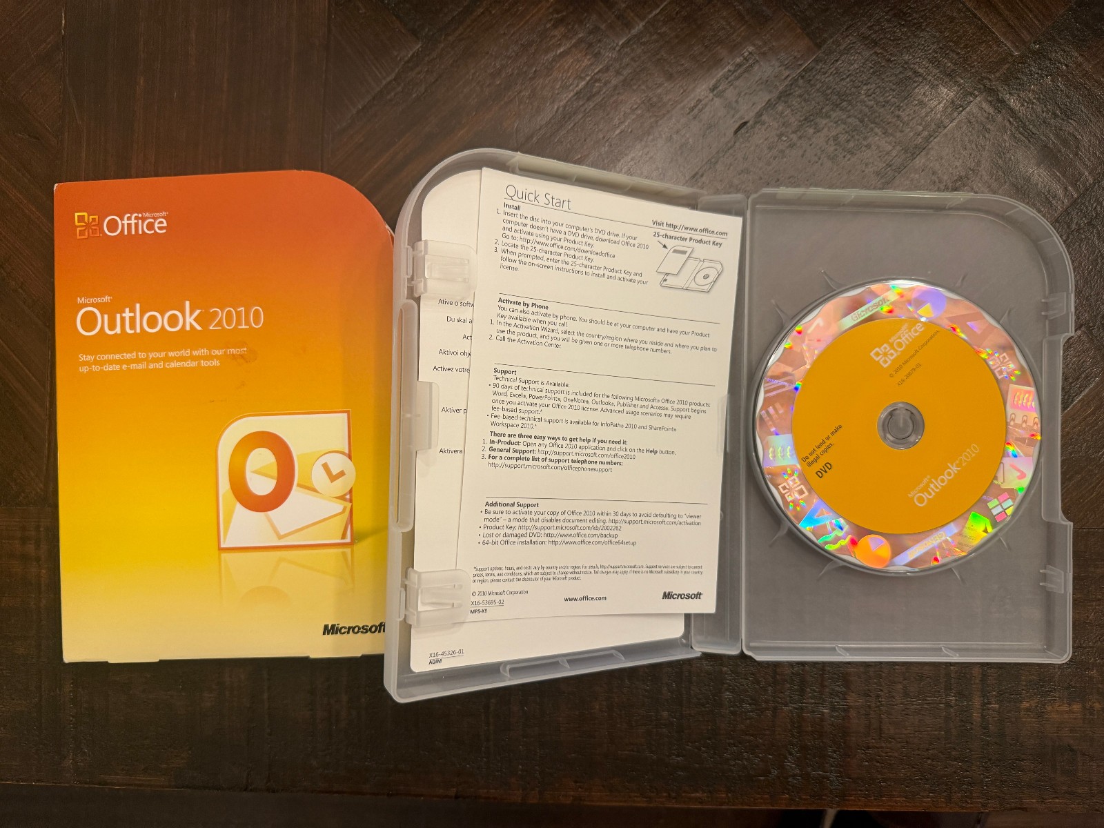 MICROSOFT OFFICE OUTLOOK 2010 W/ PRODUCT KEY