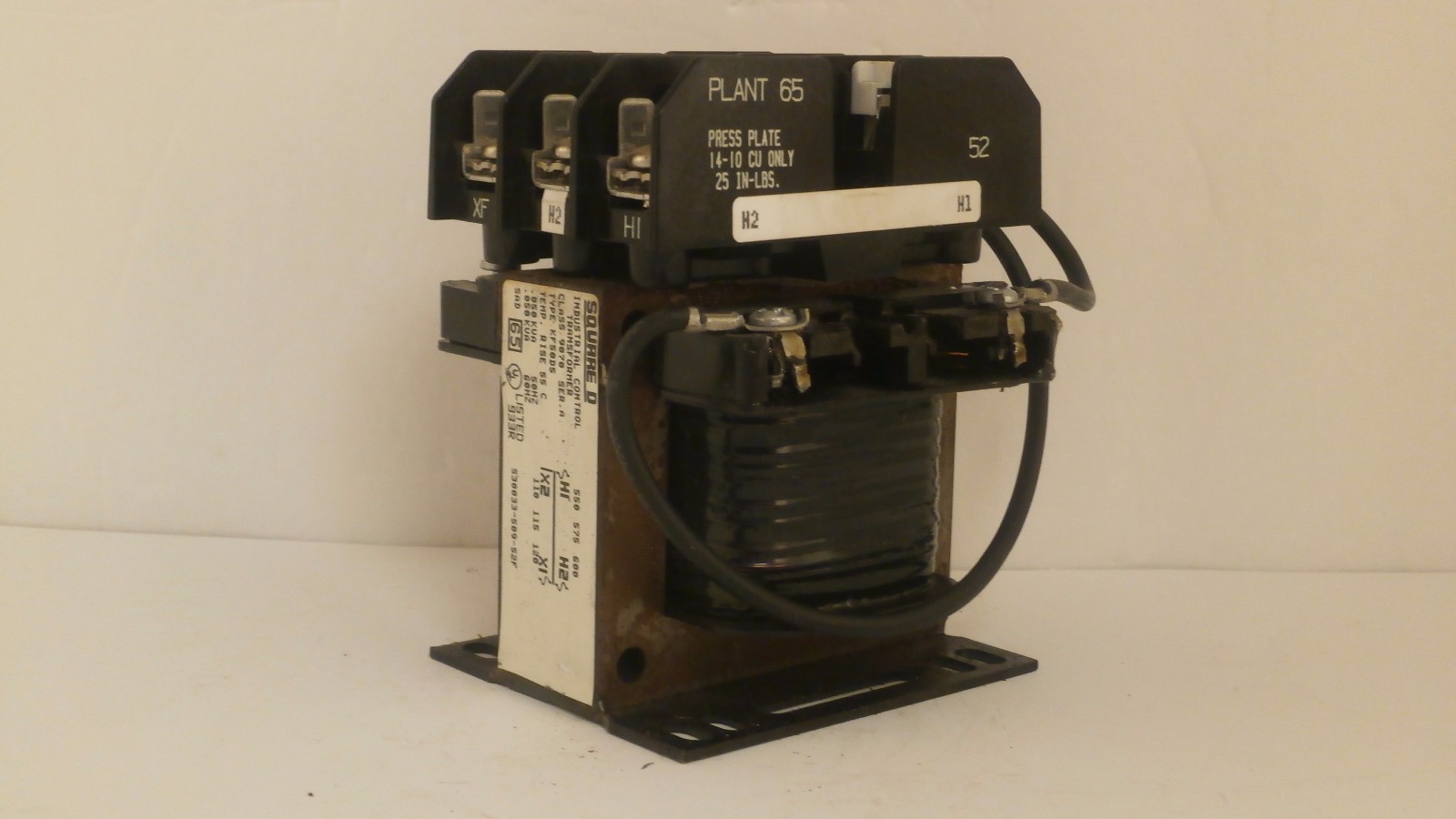 SQUARE D TRANSFORMER 9070KF50D5 W/QUICK CONNECT TERMINAL LR21455