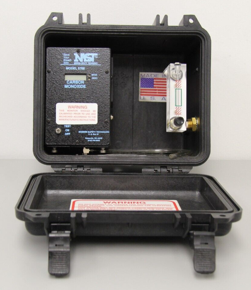 MST Carbon Monoxide CO2 Airline Monitor 12VDC 5700-1 No Batteries