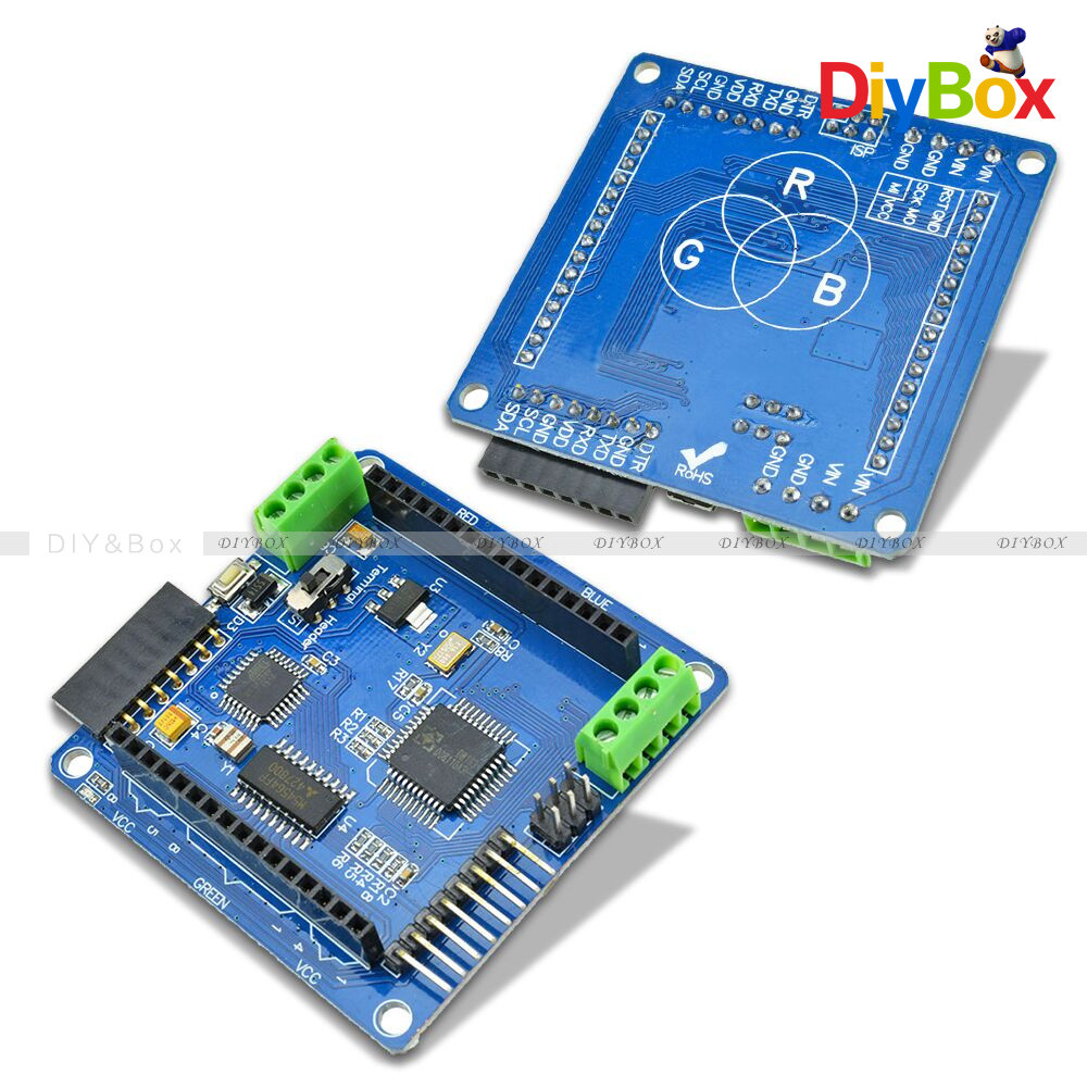 Color Rainbow Colorduino V2.0 Matrix RGB LED Driver Shield DIY Board For Arduino
