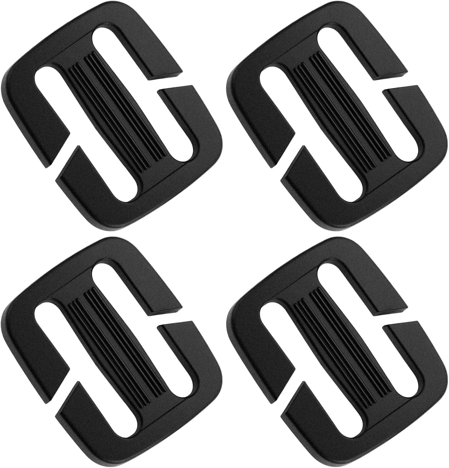 4 Pcs Backpack Strap Clips 1 Inch Detachable Webbing Buckle Nylon Shoulder Strap
